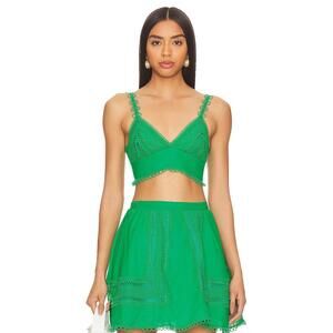 PEIXOTO Jasmine Top in Kelly Green